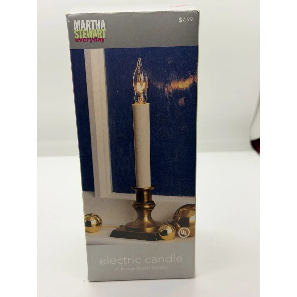 Set Of 4 Martha Stewart Electric Window Candles New Old Stock Christmas